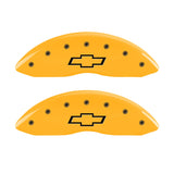 MGP 14221FBOWYL Front Set of 2: Yellow finish, Black Bowtie