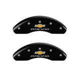 MGP 14213FBRCBK Front Set of 2: Black finish, Silver Chevy Racing