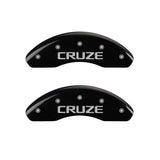 MGP 14012FCRZBK Front Set of 2: Black finish, Silver Cruze