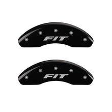 Load image into Gallery viewer, Front-Set-2-Caliper-Covers-Engraved-Front-Fit-Black-Finish-Silver-Ch