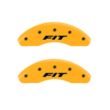 MGP 20208FFITYL Front Set of 2: Yellow finish, Black Fit (Front Only)