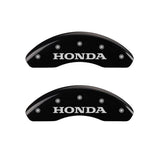 MGP 20143FHONBK Front Set of 2: Black finish, Silver Honda