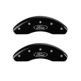 MGP 10011FFRDBK Front Set of 2: Black finish, Silver Ford Oval Logo