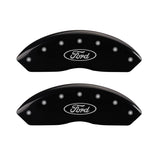 MGP 10155FFRDBK Front Set of 2: Black finish, Silver Ford Oval Logo