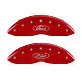 MGP 10234FFRDRD Front Set of 2: Red finish, Silver Ford Oval Logo