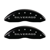 MGP 14238FSILBK Front Set of 2: Black finish, Silver Silverado