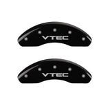 MGP 20209FVTCBK Front Set of 2: Black finish, Silver VTEC