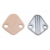 Trans-Dapt 2058 FUEL PUMP BLOCK-OFF;CUSTOM-Style;BB Chevy 396-454,V6 (1-3/4 in. centers)-CHROME