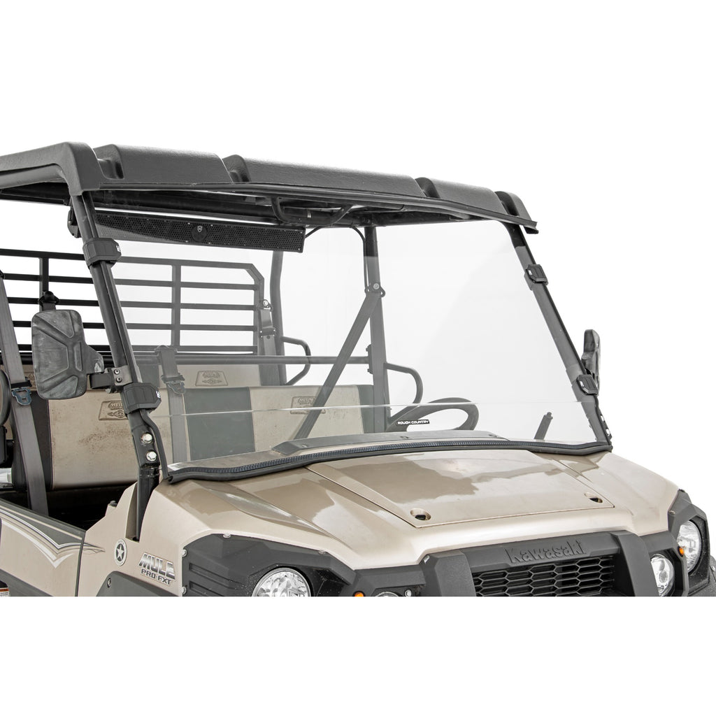 Full-Windshield-Scratch-Resistant-16-22-Kawasaki-Mule-Pro-Fx15-22-Mule-Pro-Fxt-Rough-Country