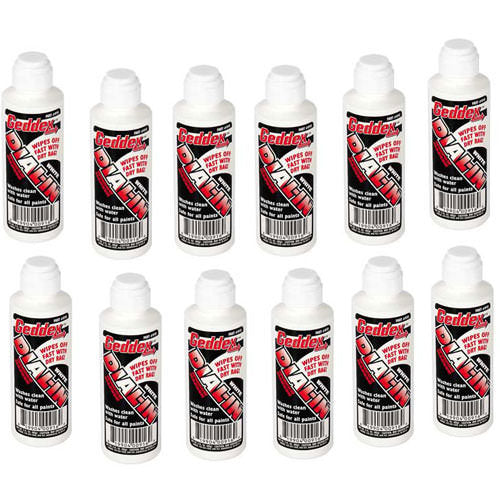 GEDDEX 91612 Dial-In Window Marker White Case 12x3oz Bottle