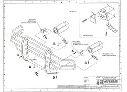 Ranch Hand GGG99HBL1 Legend Series Grille Guard; Retains Factory Tow Hook; - Truck Part Superstore