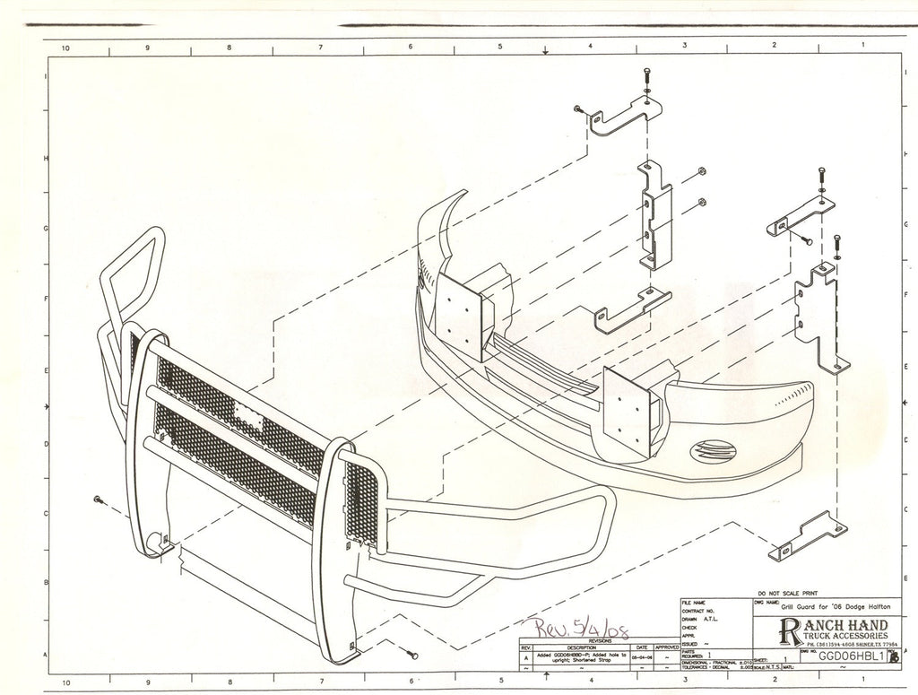 Ranch Hand GGD06HBL1 Legend Series Grille Guard; Retains Factory Tow Hook; - Truck Part Superstore