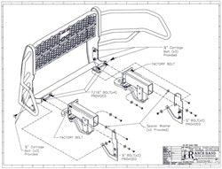 Ranch Hand GGD09HBL1 Legend Series Grille Guard for Select Dodge Ram 1500, Ram 1500, Ram Classic