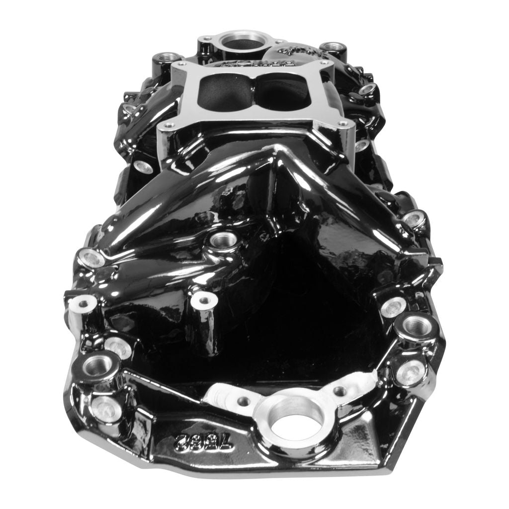 Edelbrock 7562-BP RPM Air-Gap Big Block Chevy 2-R Intake Manifold, Black Plasma Finish for Select Avanti II, Chevrolet Bel Air, Chevrolet Biscayne, Chevrolet Blazer, Chevrolet Brookwood, Chevrolet C10, Chevrolet C10 Pickup, Chevrolet C10 Suburban,