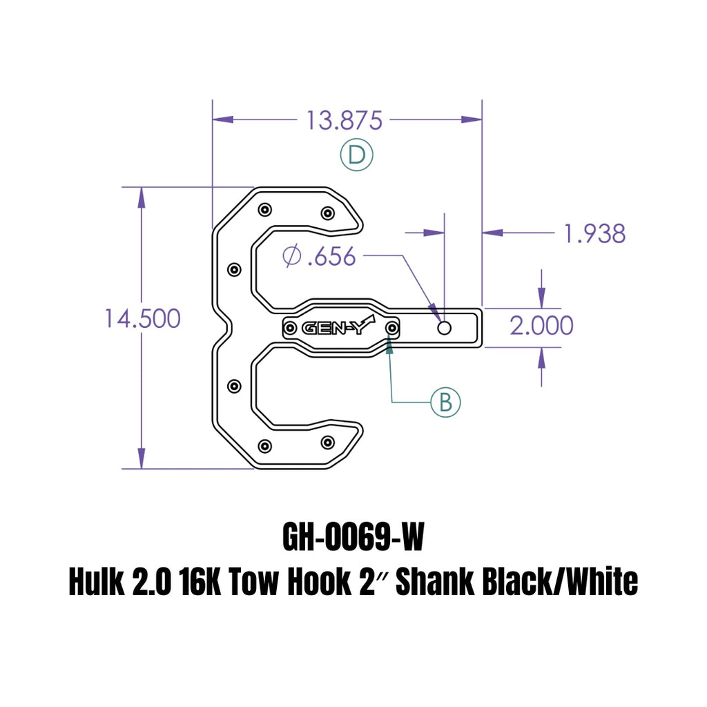 GEN-Y Hitch GH-0069-W THE HULK