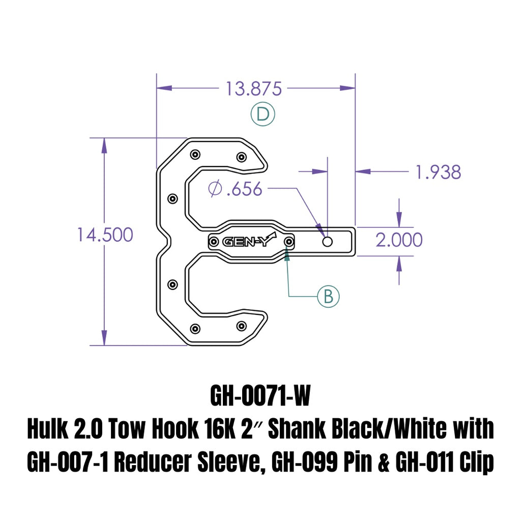 GEN-Y Hitch GH-0071-W THE HULK
