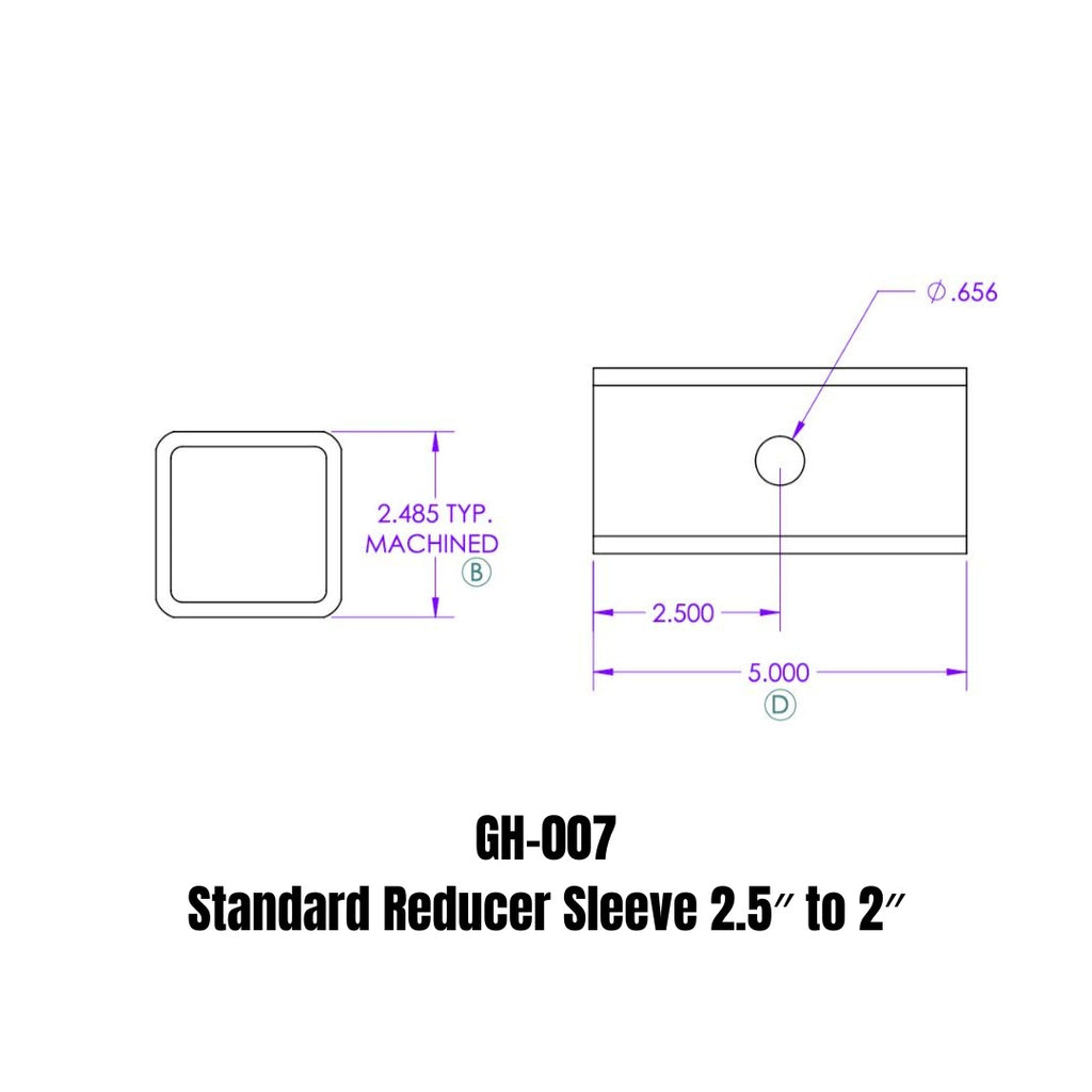 GEN-Y Hitch GH-007 Reducer Sleeve