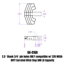 Load image into Gallery viewer, GEN-Y Hitch GH-0160 Serrated Hitch Step