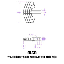 Load image into Gallery viewer, GEN-Y Hitch GH-030 Serrated Hitch Step