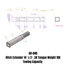 Load image into Gallery viewer, GEN-Y Hitch GH-040 Hitch Extender