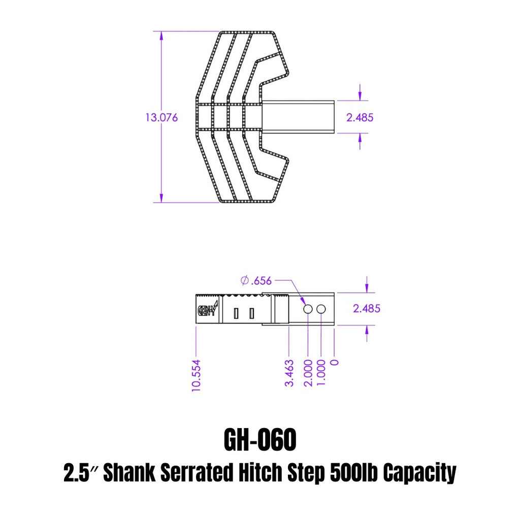 GEN-Y Hitch GH-060 Serrated Hitch Step