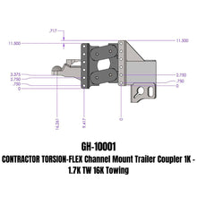 Load image into Gallery viewer, GEN-Y Hitch GH-10001 Contractor Trailer Coupler