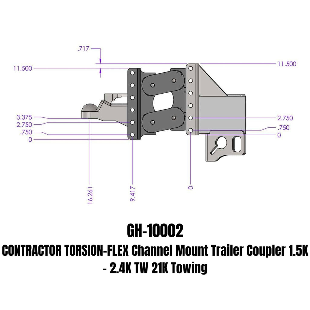 GEN-Y Hitch GH-10002 Contractor Trailer Coupler