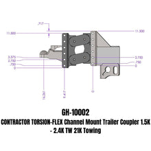 Load image into Gallery viewer, GEN-Y Hitch GH-10002 Contractor Trailer Coupler