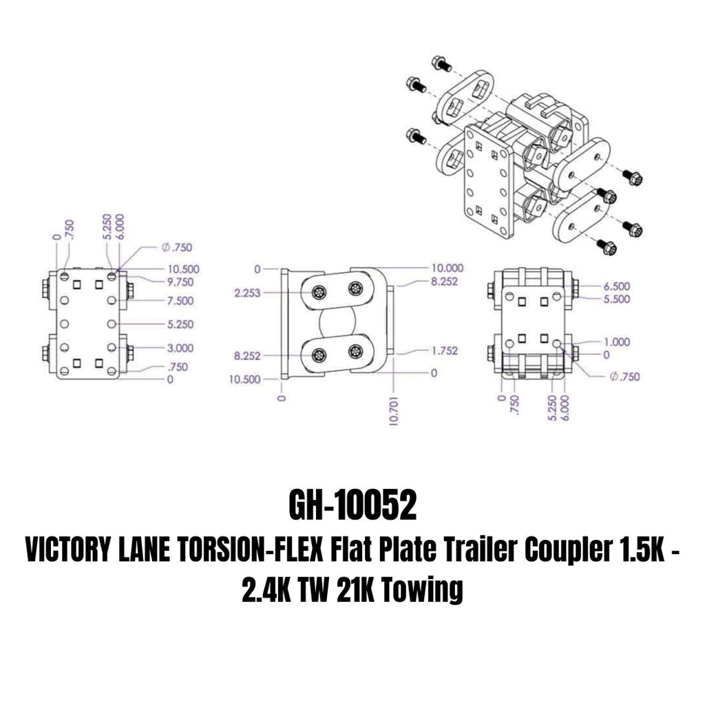 GEN-Y Hitch GH-10052 Victory Lane Trailer Coupler
