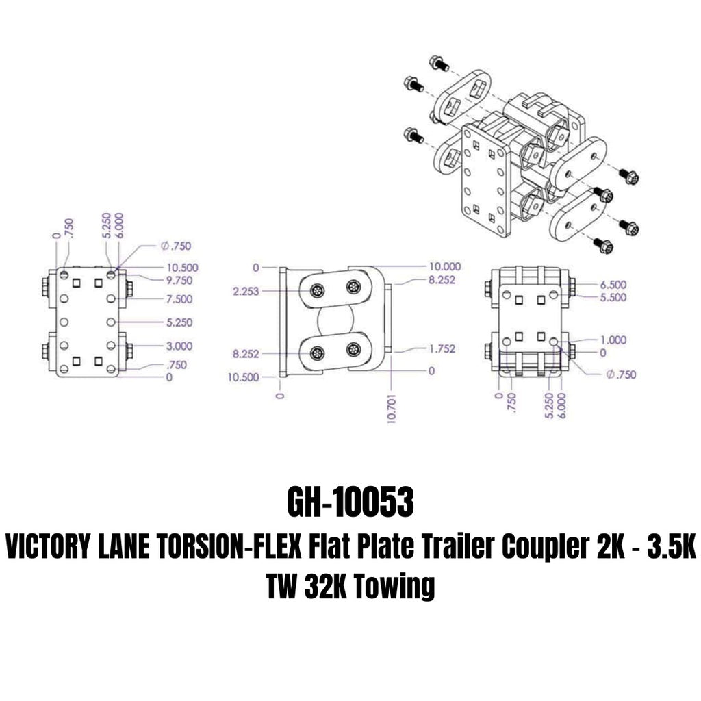 GEN-Y Hitch GH-10053 Victory Lane Trailer Coupler