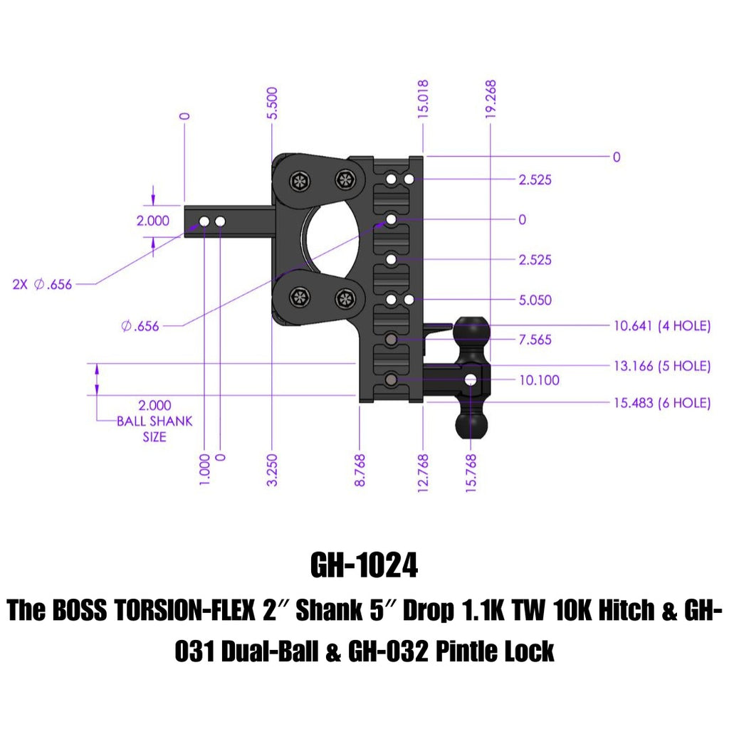 GEN-Y Hitch GH-1024 BOSS Drop Hitch