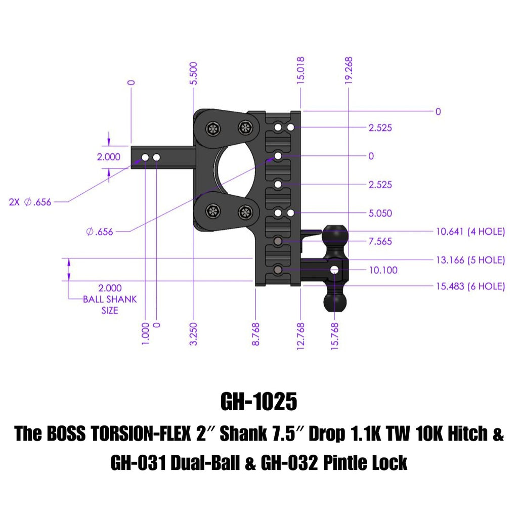 GEN-Y Hitch GH-1025 BOSS Drop Hitch