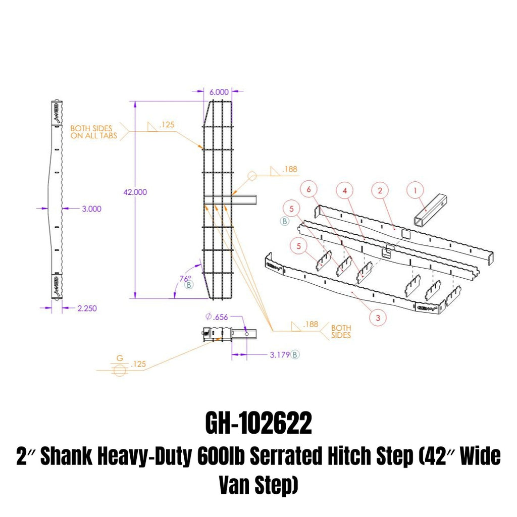 GEN-Y Hitch GH-102622 PHANTOM XL Step