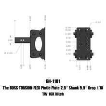 Load image into Gallery viewer, GEN-Y Hitch GH-1101 BOSS Pintle Plate