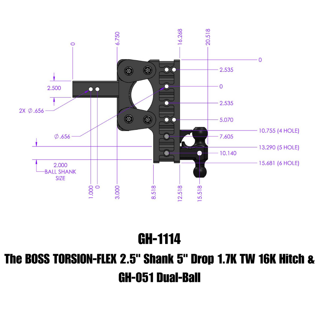 GEN-Y Hitch GH-1114 BOSS Drop Hitch