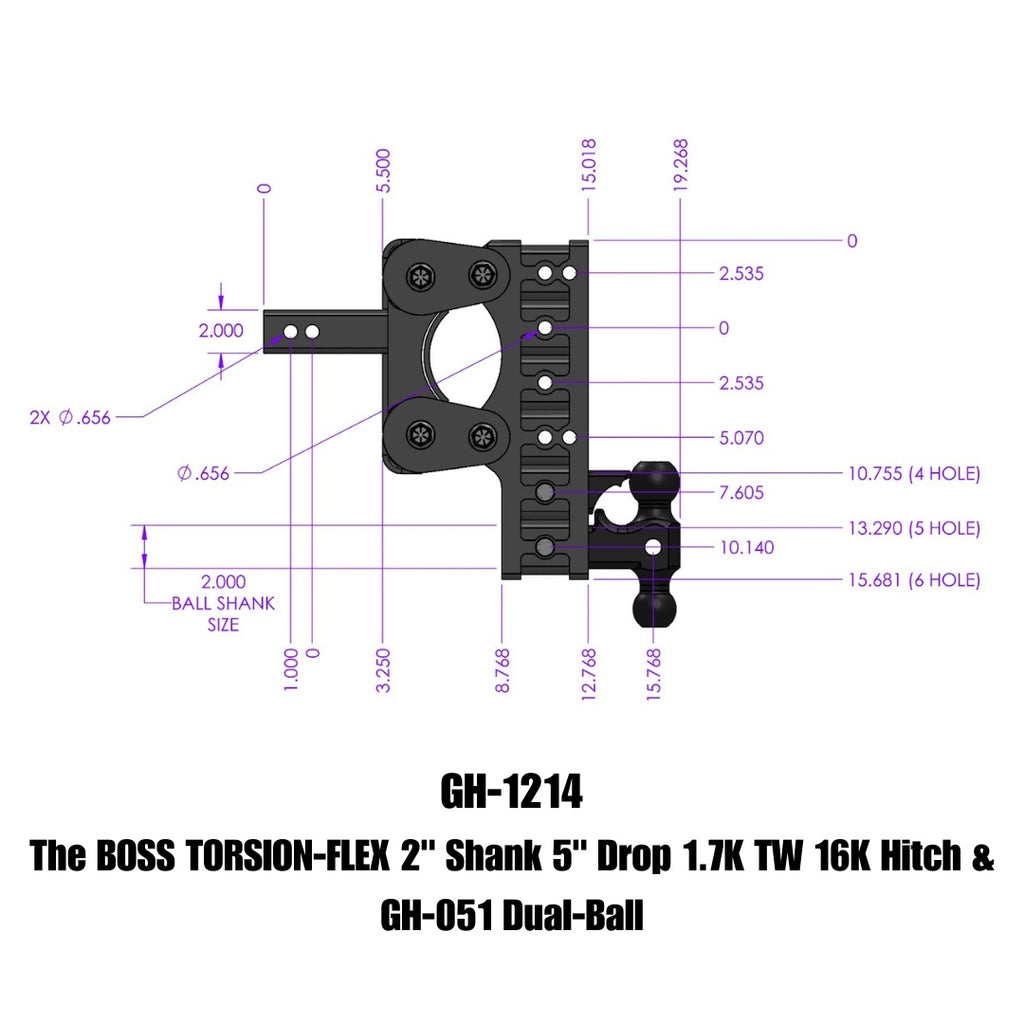 GEN-Y Hitch GH-1214 BOSS Drop Hitch