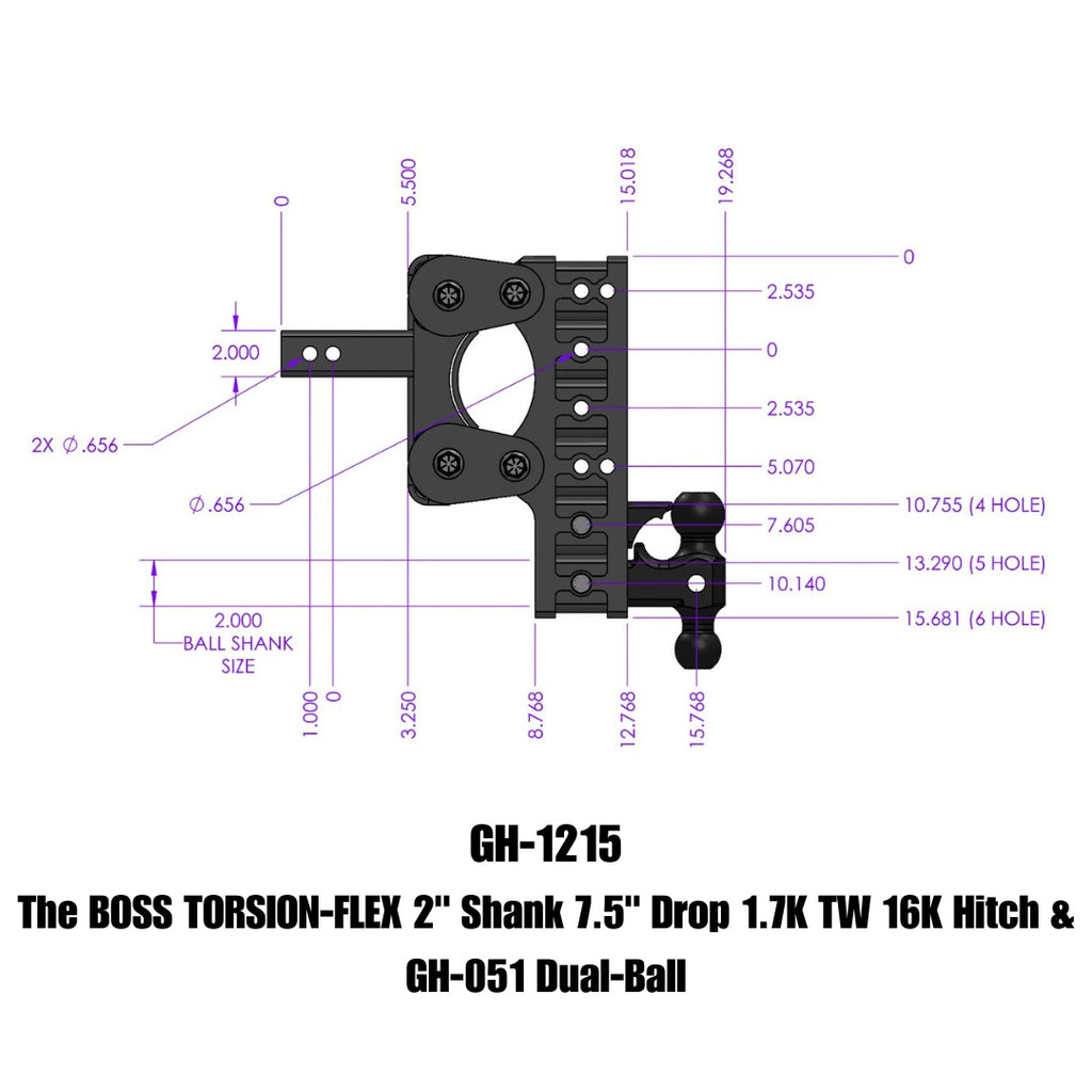 GEN-Y Hitch GH-1215 BOSS Drop Hitch