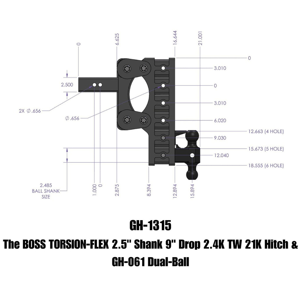 GEN-Y Hitch GH-1315 BOSS Drop Hitch