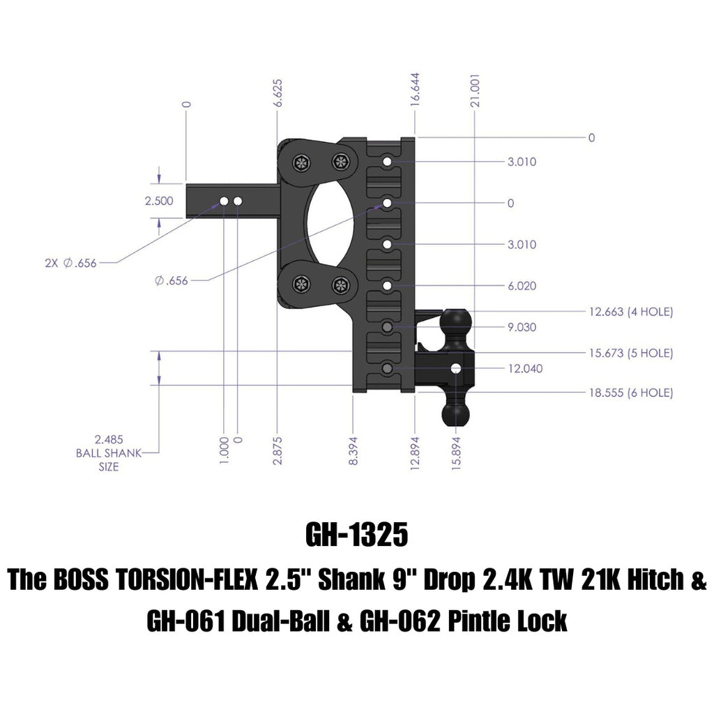 GEN-Y Hitch GH-1325 BOSS Drop Hitch