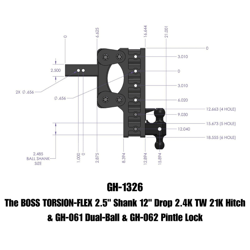 GEN-Y Hitch GH-1326 BOSS Drop Hitch