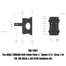 Load image into Gallery viewer, GEN-Y Hitch GH-1401 BOSS Pintle Plate