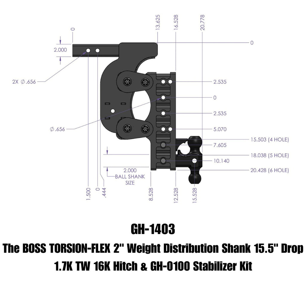 GEN-Y Hitch GH-1403 BOSS Weight Distribution