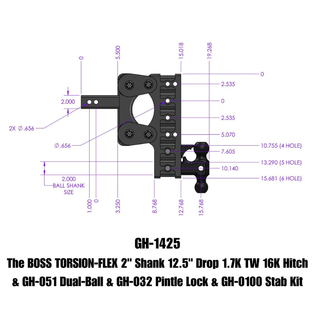 GEN-Y Hitch GH-1425 BOSS Drop Hitch