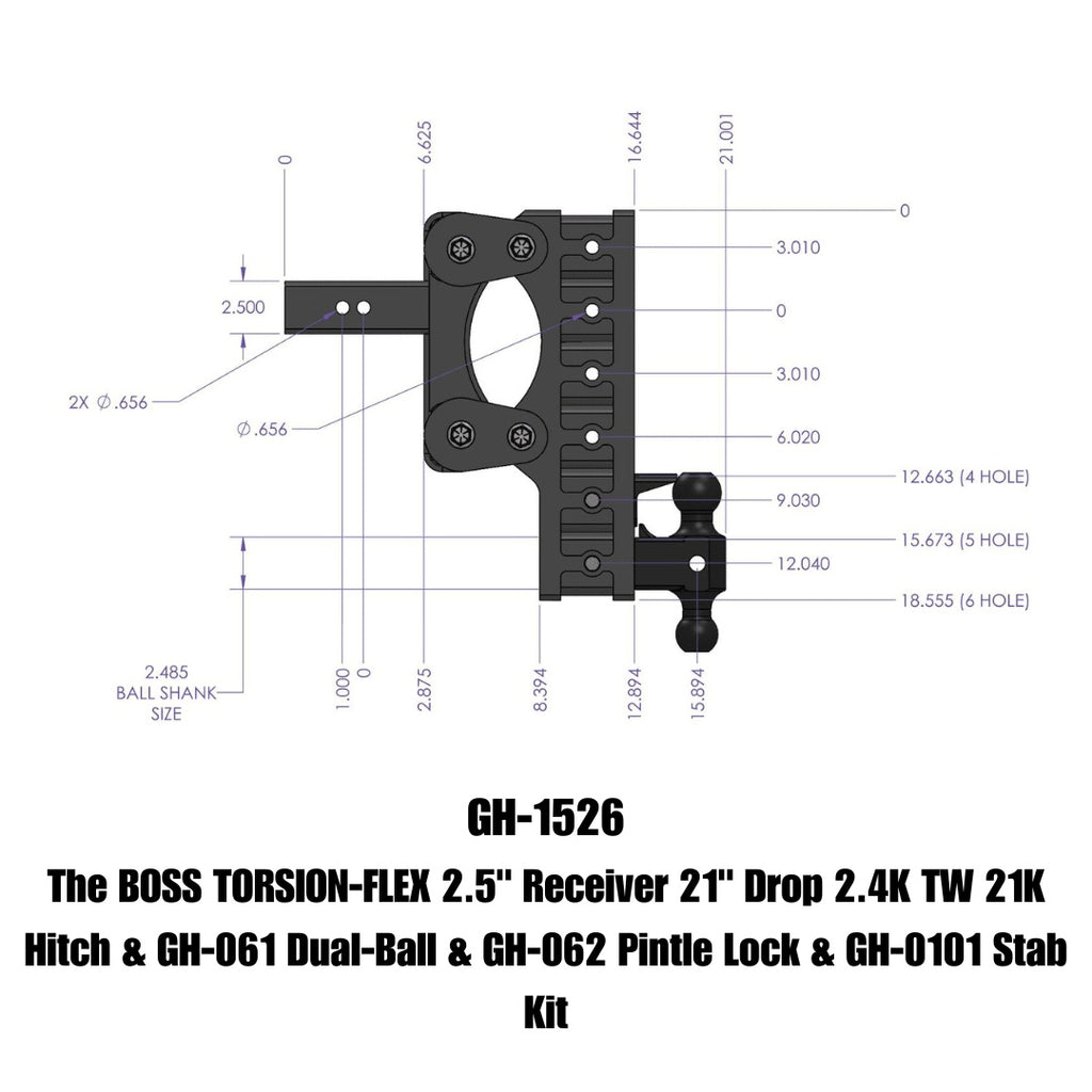 GEN-Y Hitch GH-1526 BOSS Drop Hitch