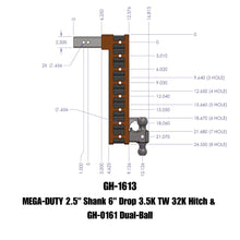Load image into Gallery viewer, GEN-Y Hitch GH-1613 MEGA-DUTY Drop Hitch