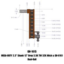 Load image into Gallery viewer, GEN-Y Hitch GH-1615 MEGA-DUTY Drop Hitch