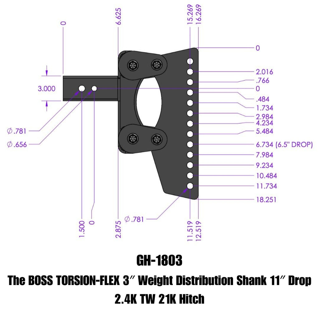 GEN-Y Hitch GH-1803 BOSS Weight Distribution