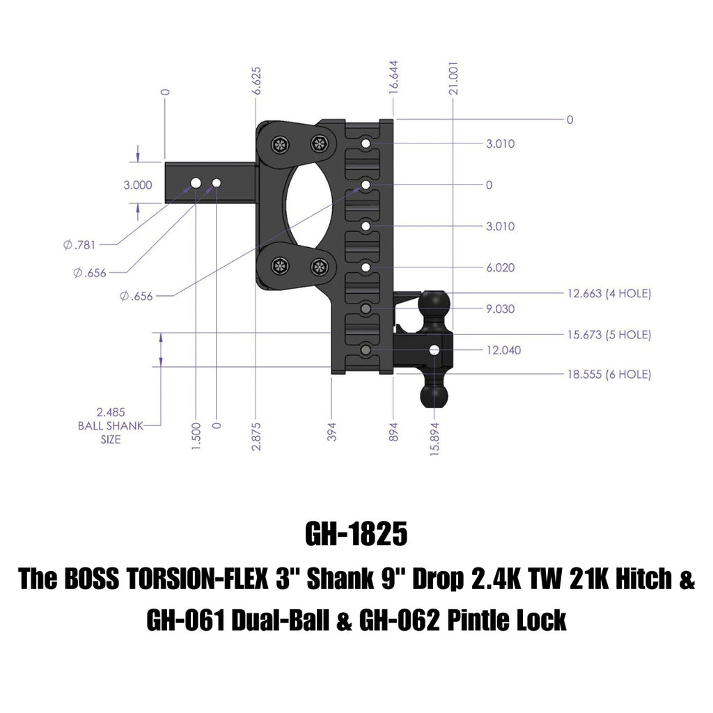 GEN-Y Hitch GH-1825 BOSS Drop Hitch