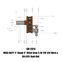 Load image into Gallery viewer, GEN-Y Hitch GH-2014 MEGA-DUTY Drop Hitch