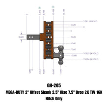Load image into Gallery viewer, GEN-Y Hitch GH-205 MEGA-DUTY Drop Hitch